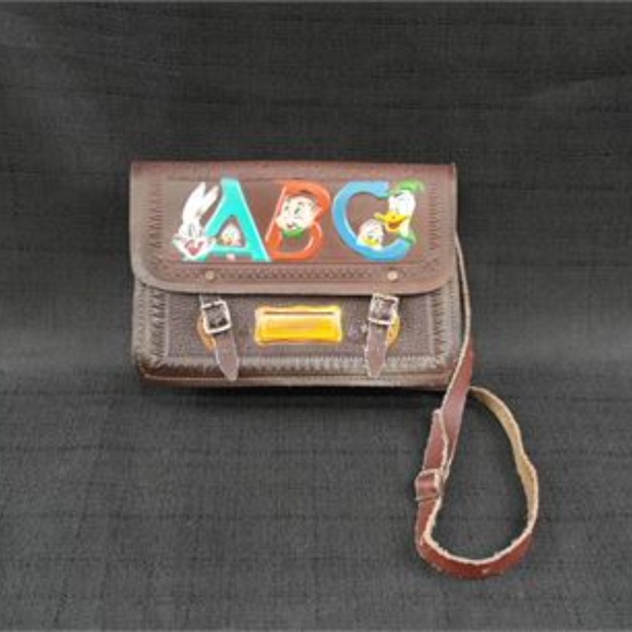 Rare Looney Tunes Shoulder Bag Brown / Multicolor - Picture 4 of 11